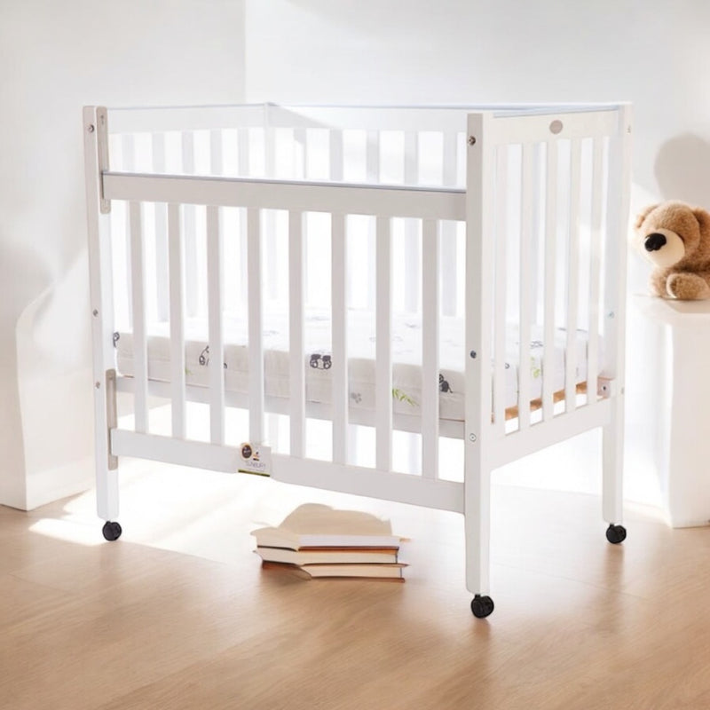 Australian White Laquer Compact Cot