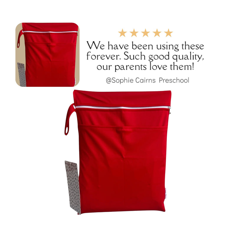 Wet zip bag red